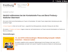 Tablet Screenshot of frauundberuf.freiburg.de